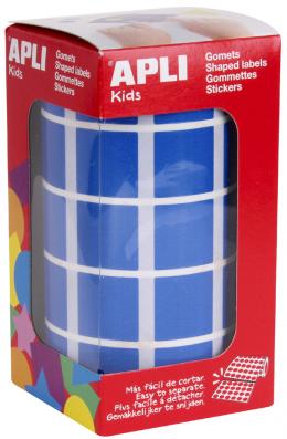 APLI Kids Sticker Creative , Quadrat, , auf Rolle, blau