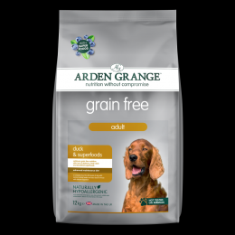 Arden Grange | Grain free Adult Ente & Superfoods | 2 x 12 kg