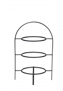 ASA ligne noire Etagere Tower für Dessertteller - schwarz - Ø 21 cm - Höhe 36,5 cm