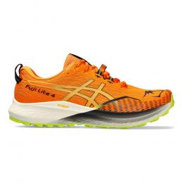 ASICS Fuji Lite 4 Trailschuh Herren - Orange, Neongelb, Größe 41.5