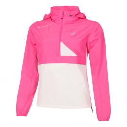ASICS Fujitrail Laufjacke Damen - Pink, Beige, Größe XL