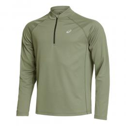 ASICS Icon Half-Zip Longsleeve Herren - Gr&uuml;n, Schwarz, Gr&ouml;&szlig;e S