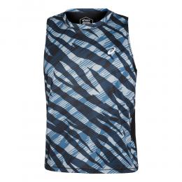 ASICS Wild Camo Tank-Top Herren - Blau, Schwarz, Gr&ouml;&szlig;e XL