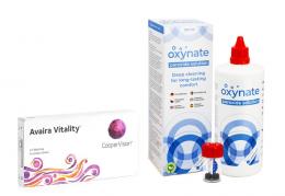Avaira Vitality (6 Linsen) + Oxynate Peroxide 380 ml mit Behälter
