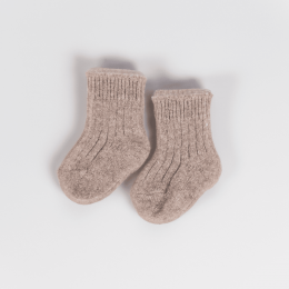 Baby Socken aus Wolle Little Steppe - Grau