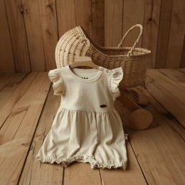Baby Strampler Little Angel - Beige