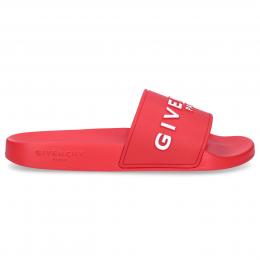 Badeschuhe SLIDE Gummi Logo rot