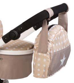 BAYER CHIC 2000® Wickeltasche für Puppenwagen Sternchen (Beige-Braun)