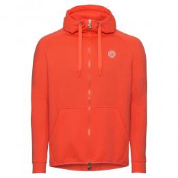 BIDI BADU Jamol Tech Trainingsjacke Herren - Orange, Wei&szlig;, Gr&ouml;&szlig;e S