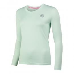 BIDI BADU Pia Tech Roundneck Longsleeve Damen - Türkis, Größe XL