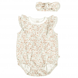 Bio Flatter Bubble Baby Strampler - Summer Floral