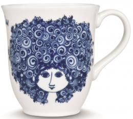 Björn Wiinblad Denmark Rosalinde Becher - blau - 350 ml