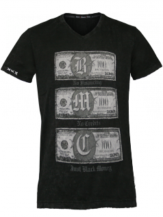 Black Money Crew Herren Shirt Benjamins (3XL) (schwarz)