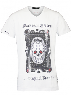 Black Money Crew Herren Shirt Original (M) (wei)