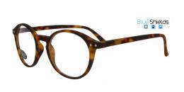 BLUESHIELDS Bildschirmbrille in Retro Form braune Schildpatt Optik
