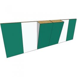 Boulderwand-Bausatz Indoor Basic, H&ouml;he 2,48 m, 744 cm, Mit Überhang