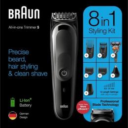 Braun MGK5260 - Gesichts-, Bart- und Haartrimmer - 8-in-1 - Für Männer - Schwarz/Grau