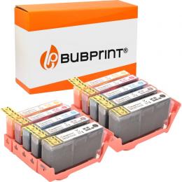 Bubprint 10 Druckerpatronen kompatibel für HP 364 XL Set mit Chip und Füllstand