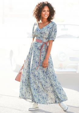 Buffalo Maxikleid, mit zartem Blumendruck