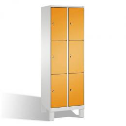 C+P Fächerschrank S 3000 Evolo, Goldgelb (RAL 1004), 185x60x50 cm/ 6 Fächer