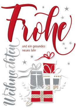 CACTUS Weihnachtskarte , Geschenke,