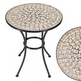 Casaria Mosaik Bistro Tisch Bilbao Metall 60 cm Garten Terrasse Balkon Tisch