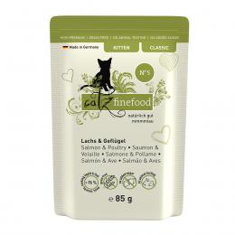 catz finefood Kitten No.05 Lachs & Gefl&uuml;gel 16x85g