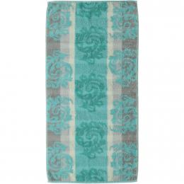 Cawö Noblesse Cashmere Jacquard-Duschtuch - mint - 70x140 cm