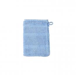 Cawö Noblesse² Waschhandschuh - mittelblau - 16x22 cm