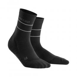 CEP Reflective Laufsocken Damen - Schwarz, Silber, Größe II