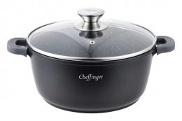 Cheffinger Kasserolle/Tiefe Pfanne mit Deckel - 20cm - 2.5L