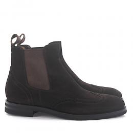 Chelsea Boots 57506 Veloursleder braun Lyra-Lochung
