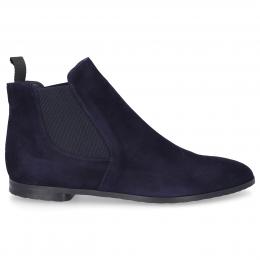 Chelsea Boots 9002 Wildleder dunkelblau