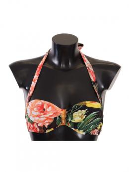 Chic Multicolor Floral Bikini Top