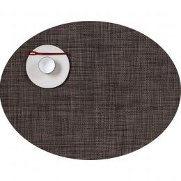 chilewich Mini Basketweave Oval Platzset - 4er-Set - dark walnut - 4er-Set - 36x49,5 cm