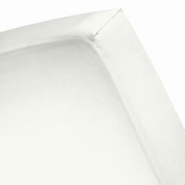 CINDERELLA SATIN SPANNBETTLAKEN UNI - Ivory - 80x210 cm
