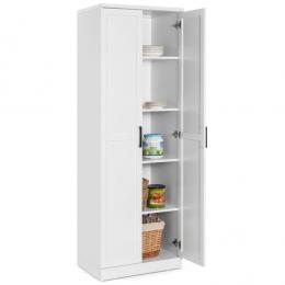 Coast Hochschrank - 5 Etagen - 59x44x178 cm - Wei&szlig;