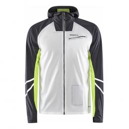 Craft Pro Hydro Lumen Laufjacke Herren - Wei&szlig;, Grau, Gr&ouml;&szlig;e S