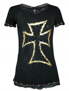 Cross & Glory Damen Shirt Iridium