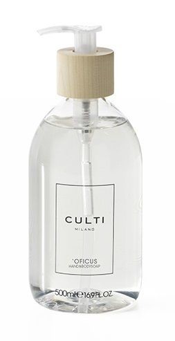 CULTI WELCOME HAND & BODYSOAP OFICUS Flüssigseife - weiß - 500 ml - H 20 cm - Ø 7,5 cm