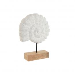 Deko-Figur Home ESPRIT Weiß natürlich Mediterraner Meeresschnecke 29 x 7,5 x 38,5 cm
