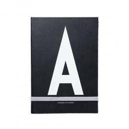 Design Letters Personal notebook Notizbuch - A - schwarz - 14,8 x 21 cm