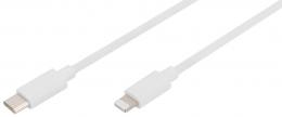 DIGITUS Daten- & Ladekabel, Apple Lightning - USB-C, 1,0 m