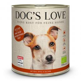 Dog’s Love | Rind mit Reis und Apfel | Bio | 6 x 800 g