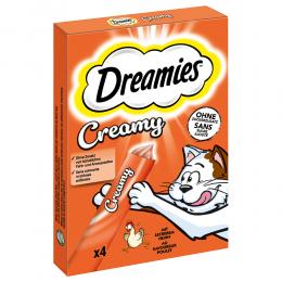Dreamies Creamy Snacks - Sparpaket Huhn (44 x 10 g)