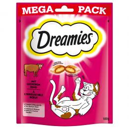 Dreamies Katzensnacks Mega Pack 180 g - Sparpaket Rind (4 x 180 g)