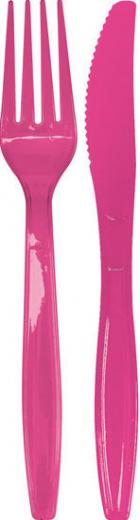 Duni Besteck Set BBQ Hot Pink, 10 Stück