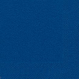 Duni Cocktail-Servietten 3lagig Tissue Uni dunkelblau, 24 x 24 cm, 20 Stück