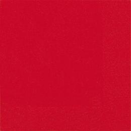 Duni Cocktail-Servietten 3lagig Tissue Uni rot, 24 x 24 cm, 20 Stück