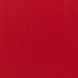 Duni Cocktail-Servietten 3lagig Zelltuch Uni rot, 24 x 24 cm, 250 Stück